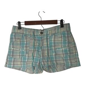 Y2K Plaid Low Rise Shorts 100% Cotton Size 9 Union Bay